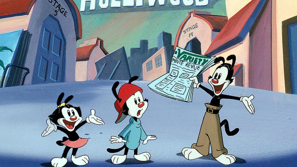 The Animaniacs on the film lot where they live