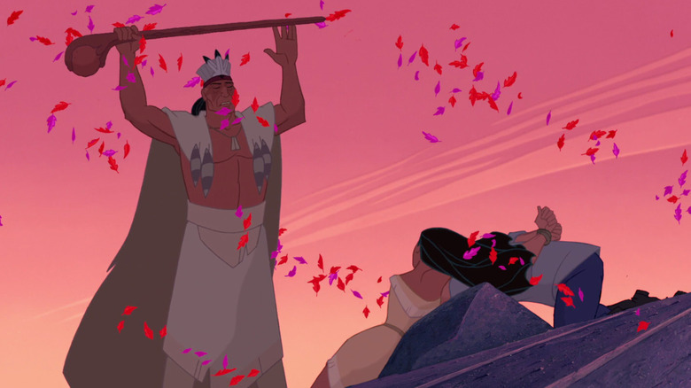 Pocahontas and her father