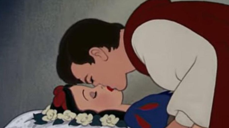 Prince Charming kissing Snow White