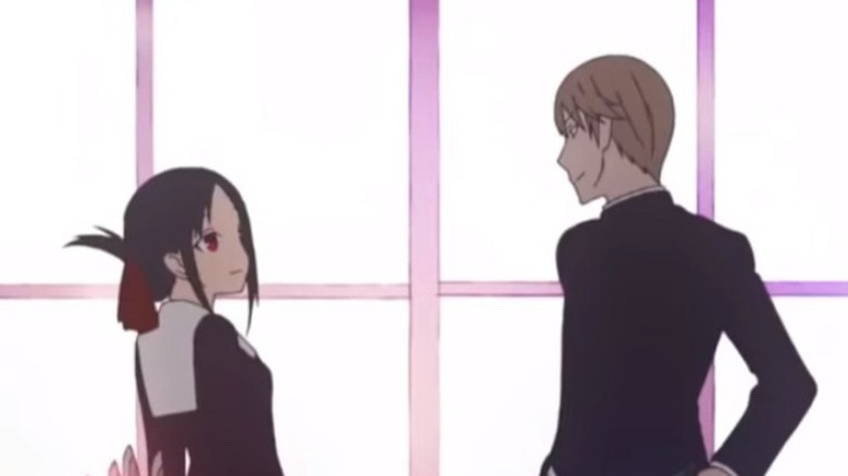 Kaguya with his crush Miyuki 