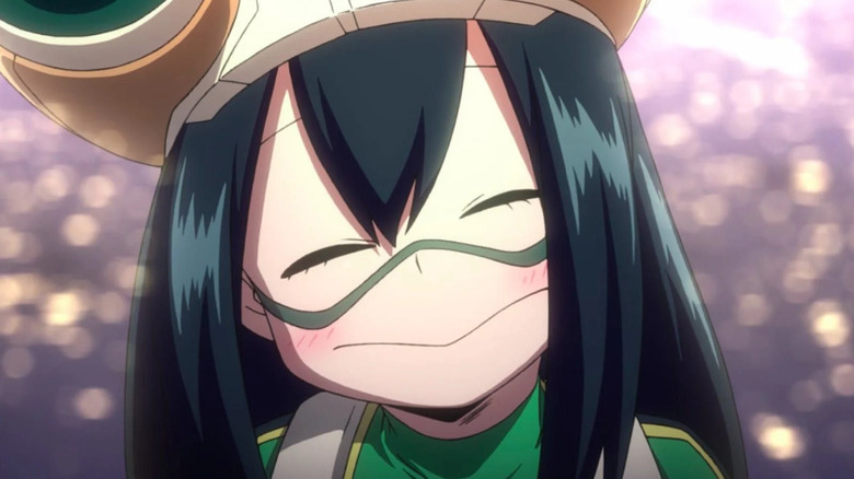 Froppy happily smiling