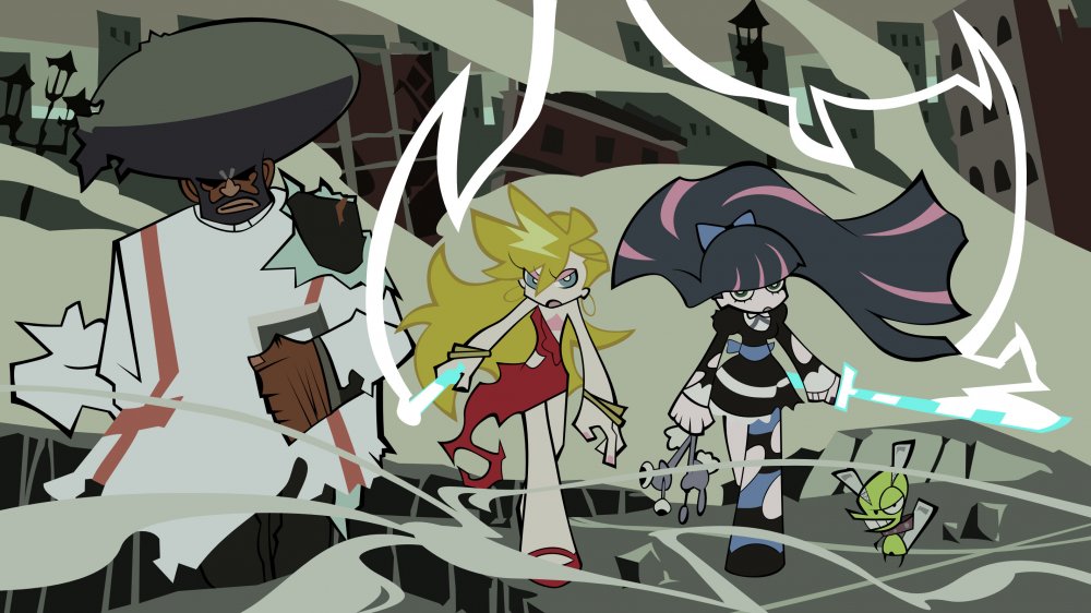 Garterbelt, Panty, Stocking, and Chuck in "Panty & Stocking with Garterbelt"