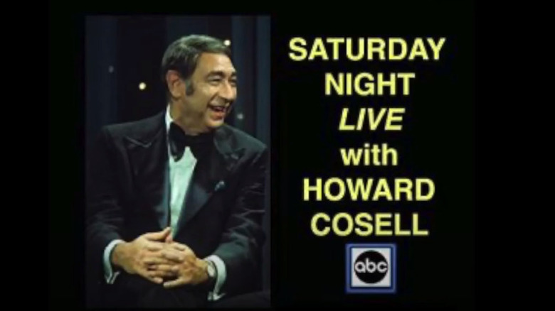 The title card for Cosell's SNL