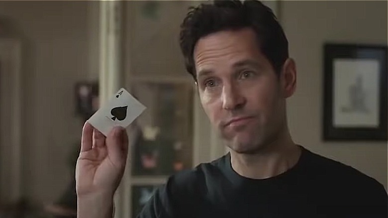 Scott Lang performing a card trick