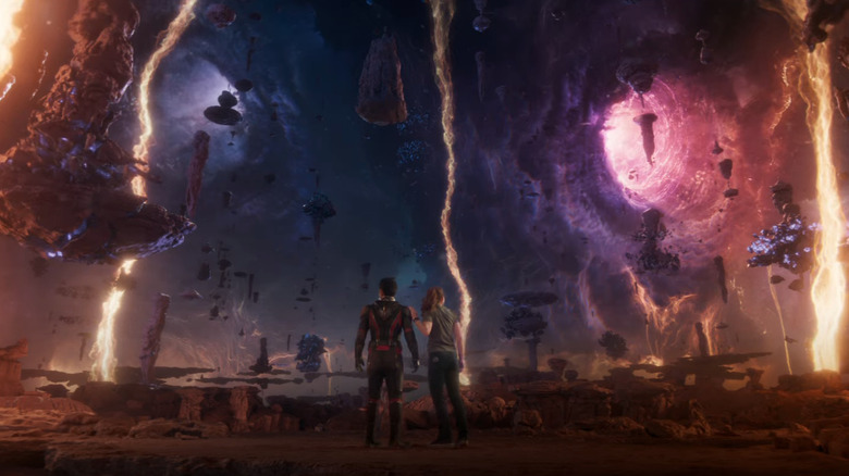 Cassie and Scott Lang arrive in the Quantum Realm