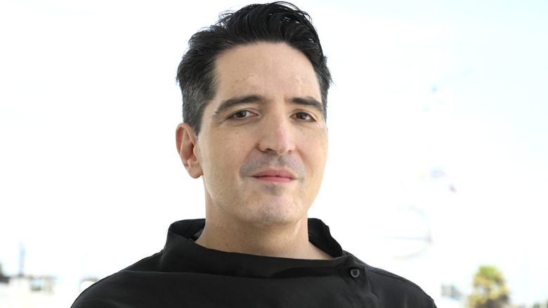 David Dastmalchian posing outside