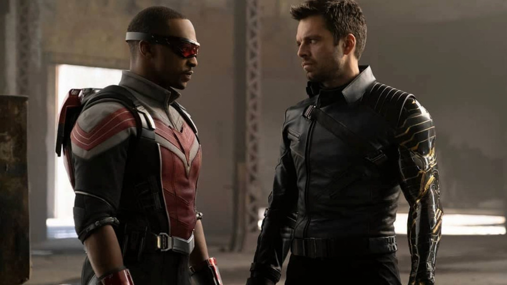 Falcon and Bucky conversing