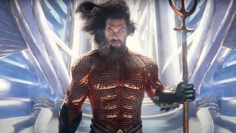 Aquaman holding his trident