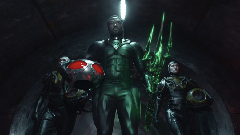 Black Manta carries the Black Trident