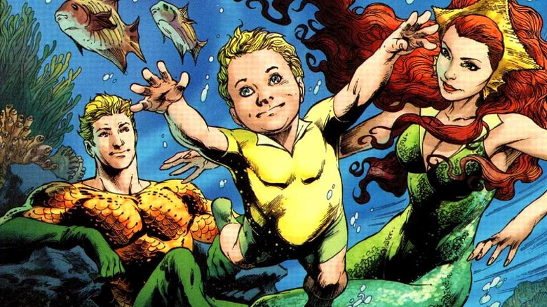 Aquaman Aquababy and Mera Comics