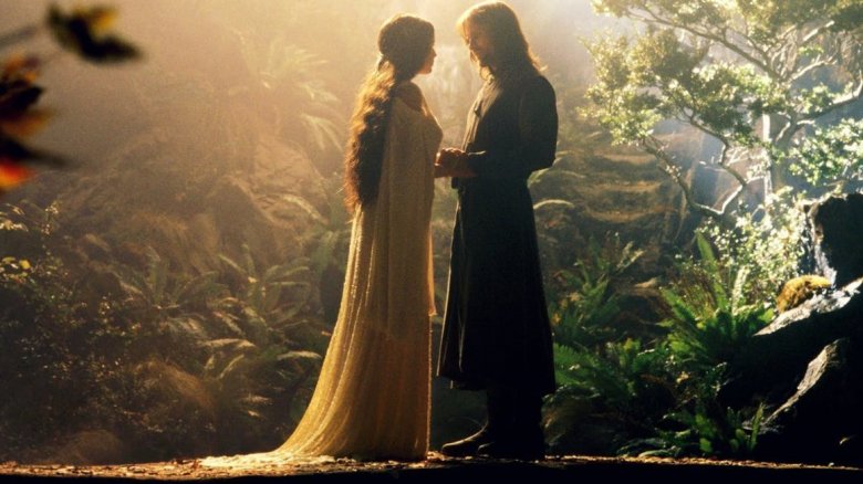 Liv Tyler and Viggo Mortensen in The Lord of the Rings: The Fellowship of the Ring