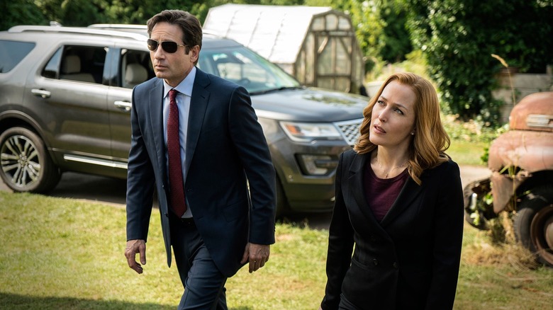 Fox Mulder and Dana Scully in The X-Files