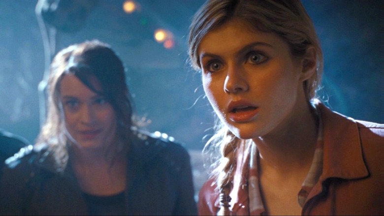 Annabeth and Clarisse looking surprised