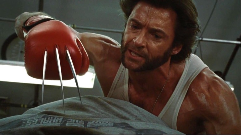 Wolverine showing his claws