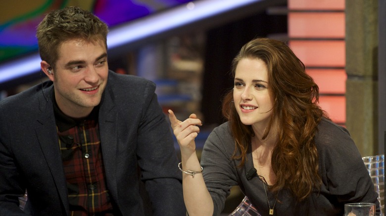 Pattinson and Stewart at an interview in 2012