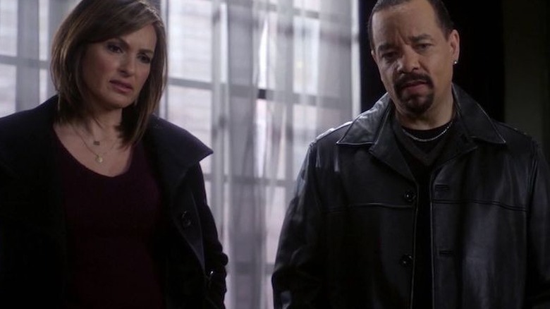 Mariska Hargitay and Ice-T in Law and Order: SVU