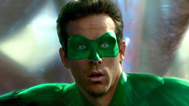 Green Lantern looking surprised