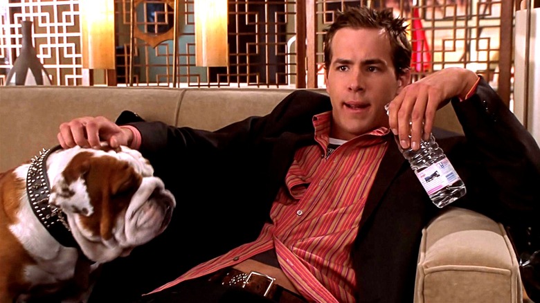 Van Wilder with a bulldog