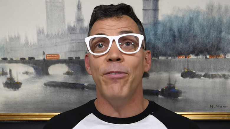 Steve-O in white glasses