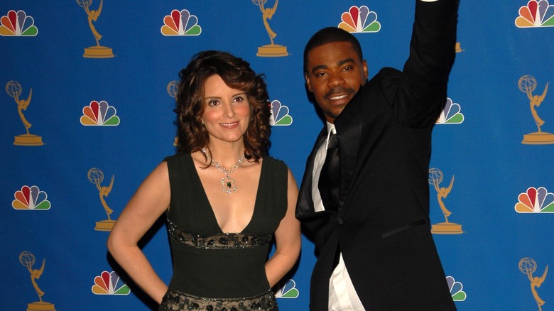 Tina Fey and Tracy Morgan at the Emmys