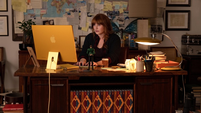 Elly Conway works at her desk