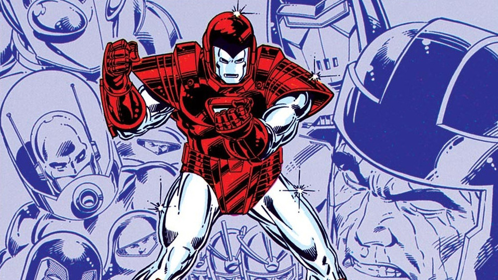 Iron Man in the comic version of Armor Wars