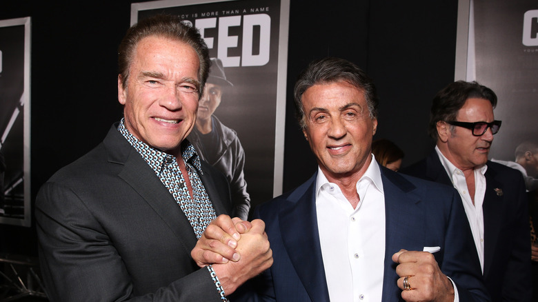 Arnold Schwarzenegger and Sylvester Stallone