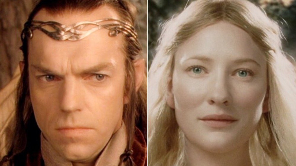 Hugo Weaving and Cate Blanchett in The Lord of the Rings, Arwen