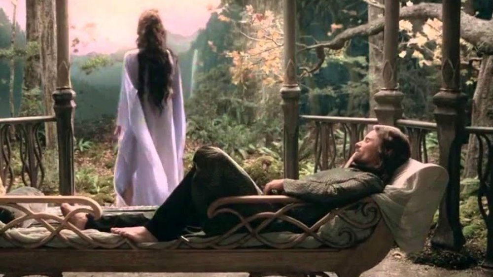 Liv Tyler and Viggo Mortensen in The Lord of the Rings, Arwen