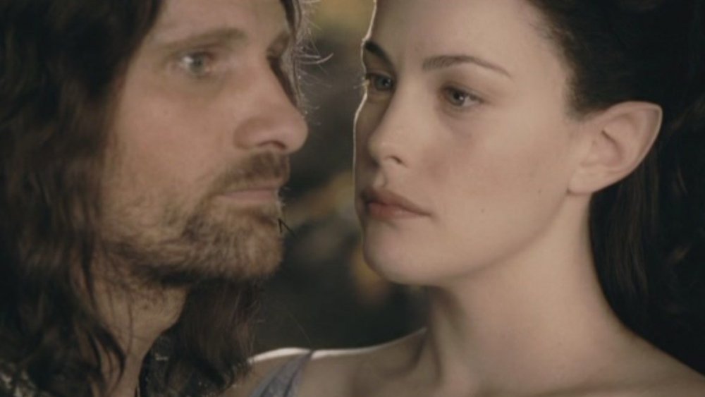 Liv Tyler and Viggo Mortensen in Lord of the Rings, Arwen