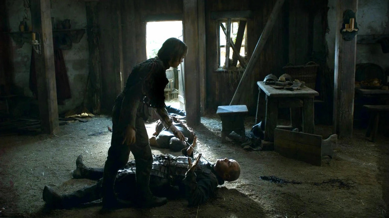 Arya prepares to kill Polliver