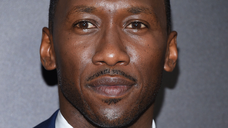 Mahershala Ali standing for photo 