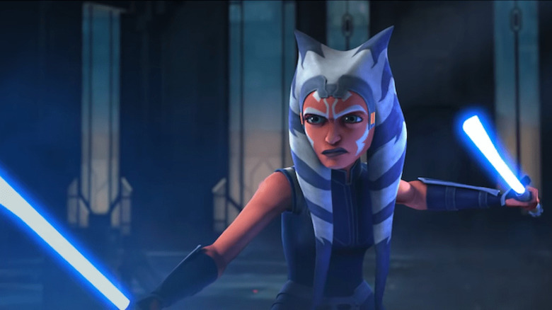 Ahsoka Tano battling