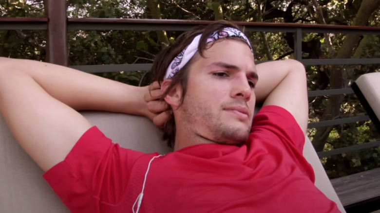 Ashton Kutcher wearing bandana