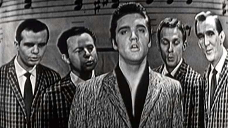 Elvis performing on the Ed Sullivan Show