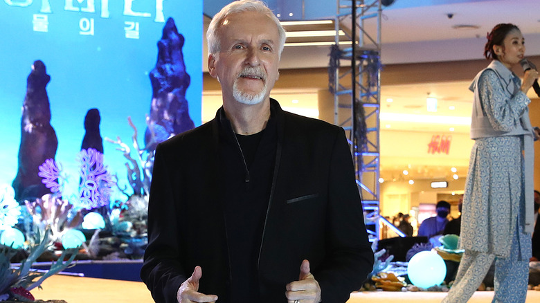 James Cameron smiling for a photo