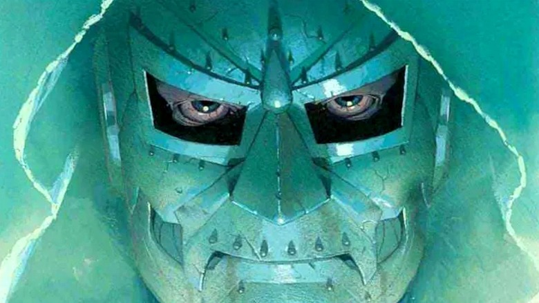 Doctor Doom with green backdrop