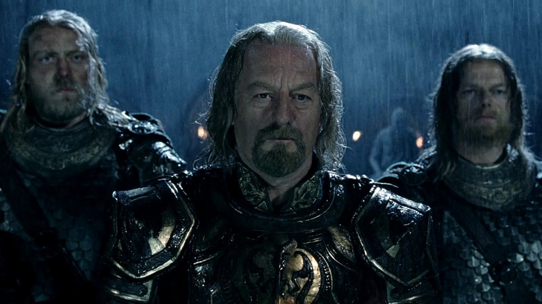 Théoden in the rain