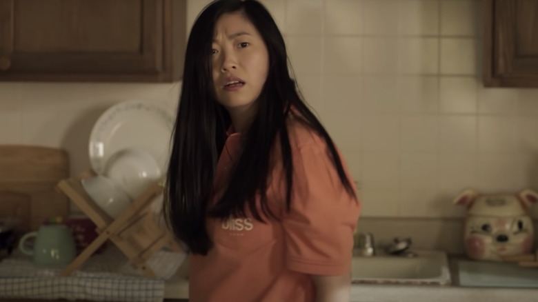 Awkwafina in the kitchen