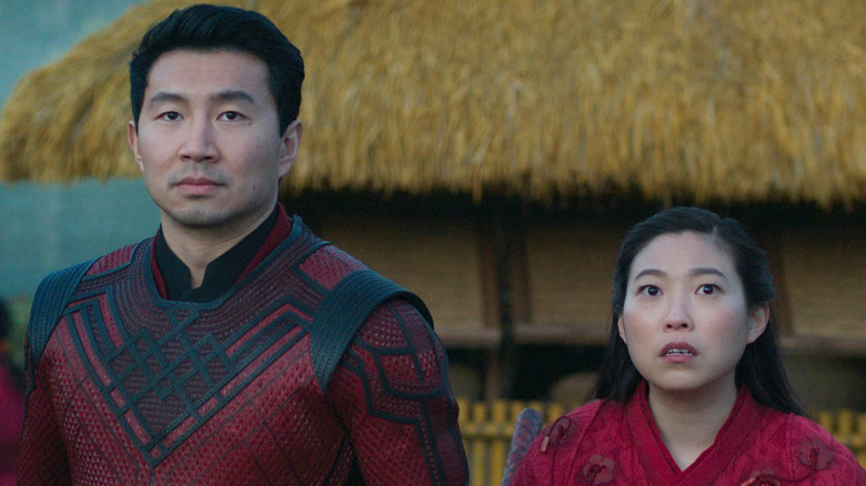 Shang-Chi and Katy in red