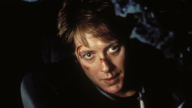 James Spader in Crash scraped and bloodied