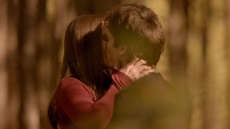 Nina Dobrev and Ian Somerhalder in The Vampire Diaries