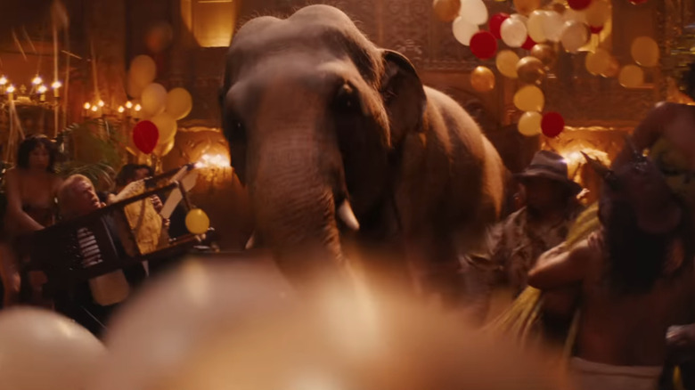 Elephant at party