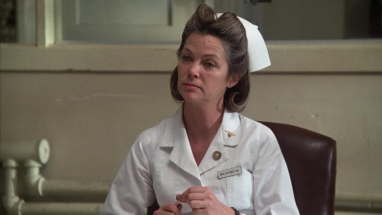 Nurse Ratched holds group therapy