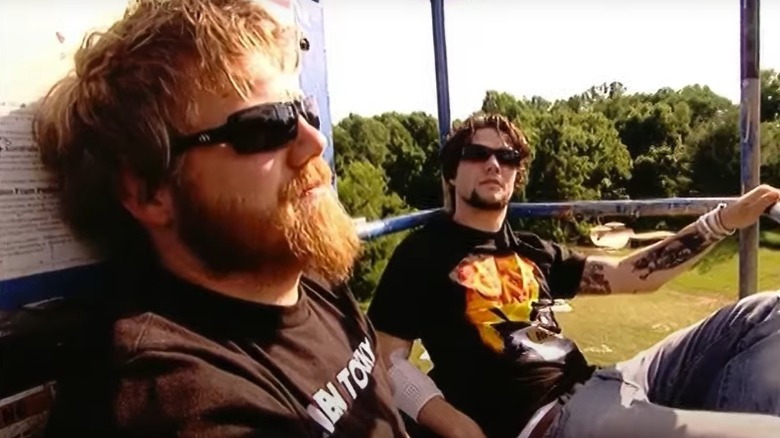 Dunn and Margera filming break