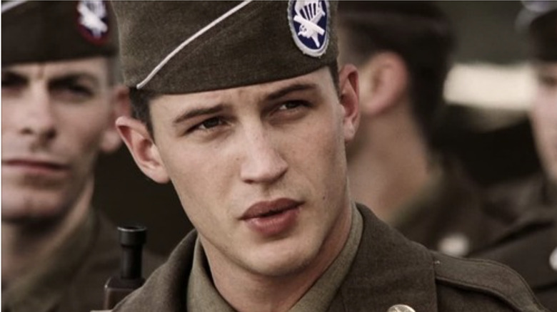 Tom Hardy in uniform in Band of Brothers 