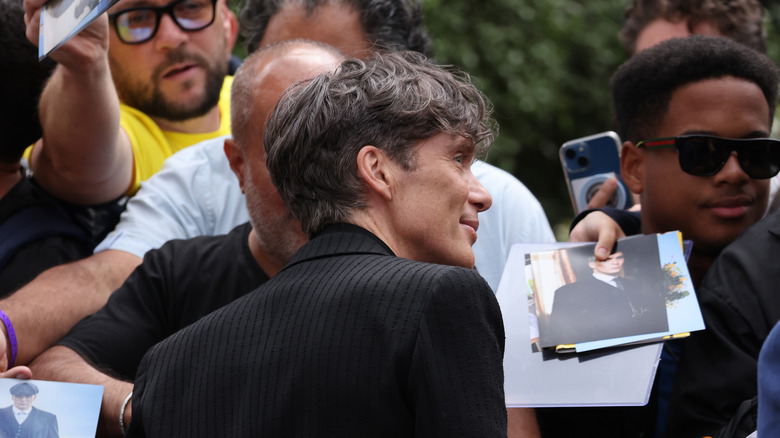 Cillian Murphy outside the premiere of Oppenheimer