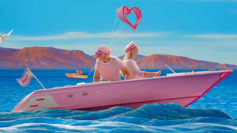 Barbie and Ken on Barbie's boat