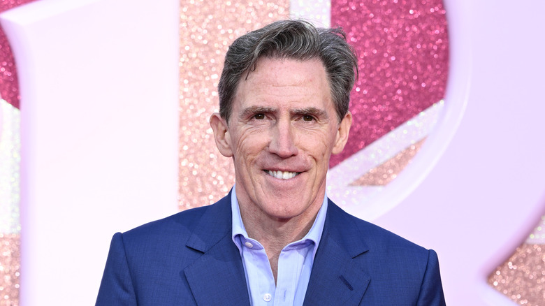 Rob Brydon wearing a suit