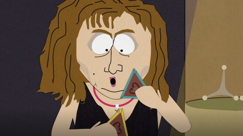 Barbra Streisand on South Park holds triangle